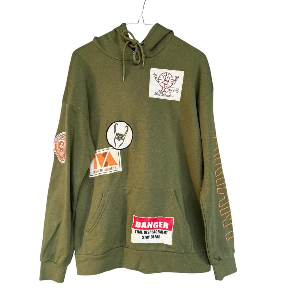 Her Universe Hoodie Womens XS Green Loki TVA Variant Graphic Pullover Sweatshirt